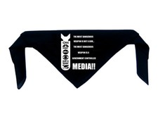 Anti Media Bandanna - Human Liberation Rights Class War Anarchy Scarf Face Mask
