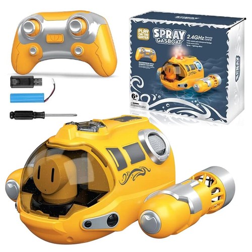 2.4GHz Remote Control Boat With Water Mist 2 Propeller Motors Kids Gift - Picture 14 of 23