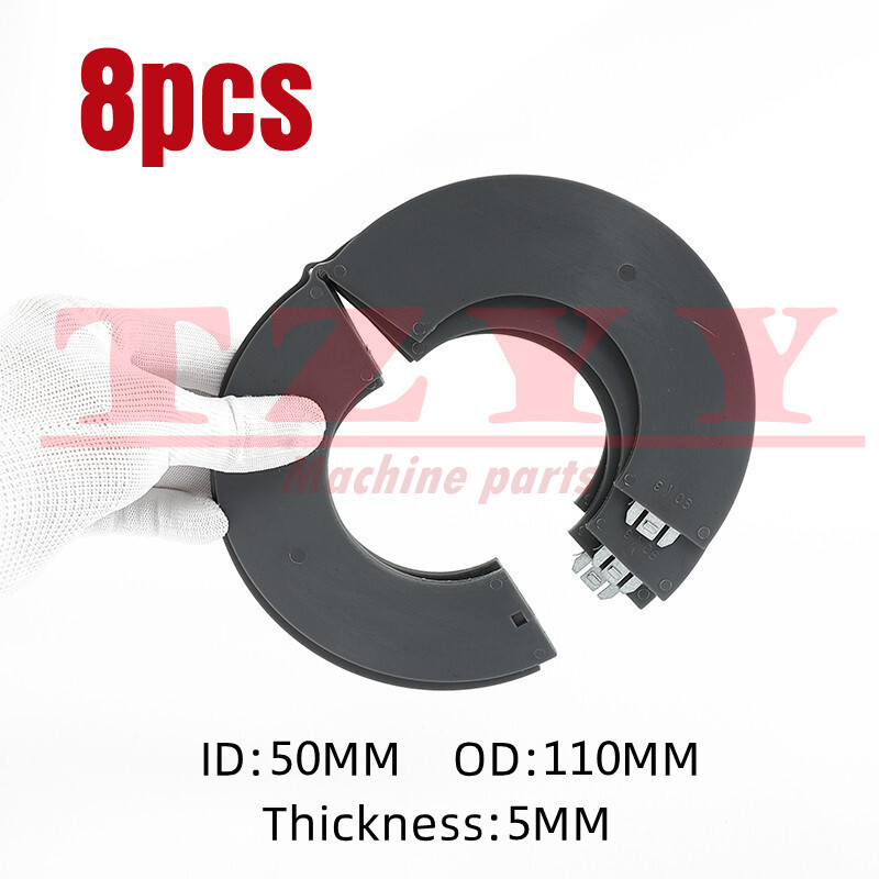 8PC Bucket Pin Shim 50MMX5MM Detachable For Caterpillar