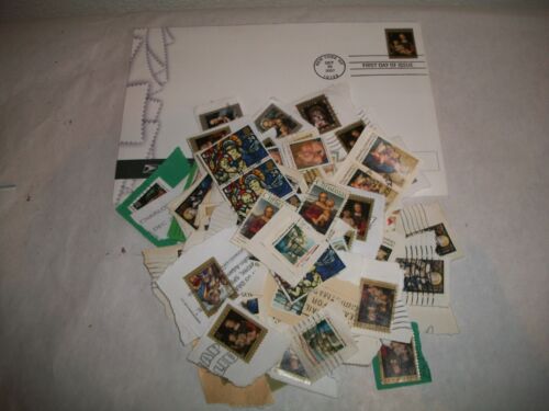 2007 Madonna FDC + 110 Used Misc US Madonna Stamps
