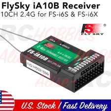FlySky FS-iA10B Receiver 10CH For FlySky FS-i6 FS-i6S FS-i6X Transmitter US