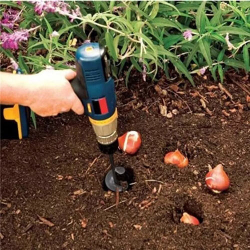 Planting Auger Spiral Hole Drill Bit Garden Soil Yard Earth Bulb Hole Digger UK - Picture 5 of 14