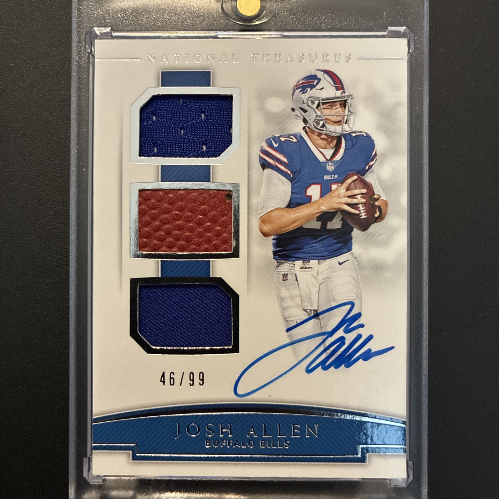 Josh Allen Panini National Treasures Rookie NFL Gear Signature Combos #JA Base