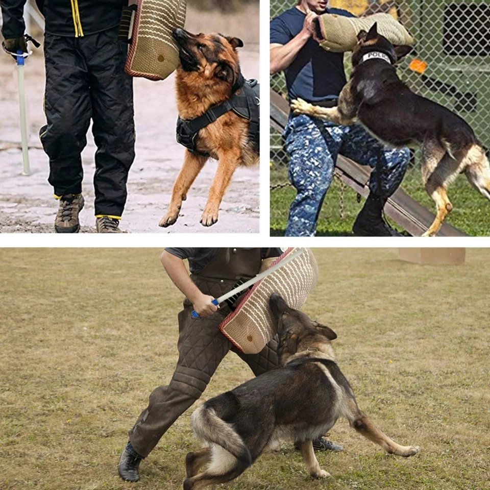 Armschutz Ärmel Hund Beissarm für Hunde mit Beisswurst Hunde Dauerhafte Jute ... - Bild 2 von 4