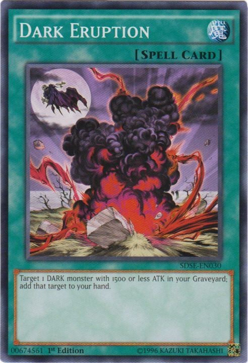 Dark Eruption - SDSE-EN030 - Common - 1st Edition - Heavily Played