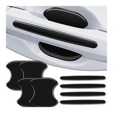4Pcs Reflective Car Door Handle Bowl Sticker, Car Door Handle Protective Stic...