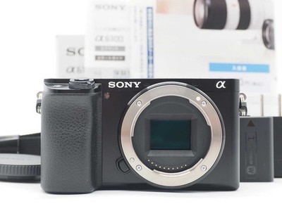 Sony Alpha A6100 24.2MP Digitalkamera - Schwarz 1642 Auslösungen mit Karton...