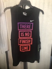 Nike Women’s Dri Fit Tank Large No Finish Line, Black Running