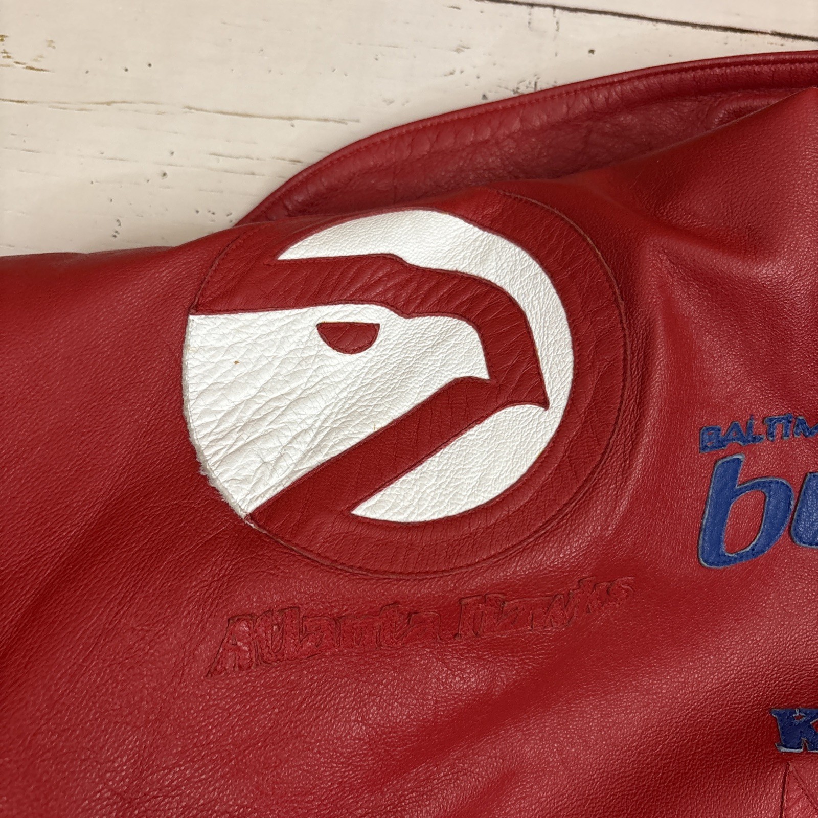 Jeff Hamilton Jacket NBA ABA Throwback Logos Red … - image 19