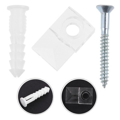 20 Sets Reusable Mirror Clips Glass Fixing Clips Assorted Color for Home Use