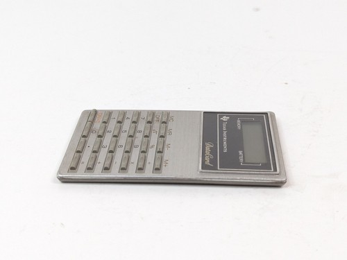 Texas Instruments DataCard Electronic Calculator LCD 70s 80s For Parts & Repair - Picture 9 of 24