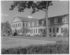 CW Post College Riggs Hall dormitory Brookville Long Island Main facade right