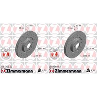 2X Zimmermann Sport Bremsscheiben 300Mm Gelocht Vorne Passend FüR Ford Galaxy S-