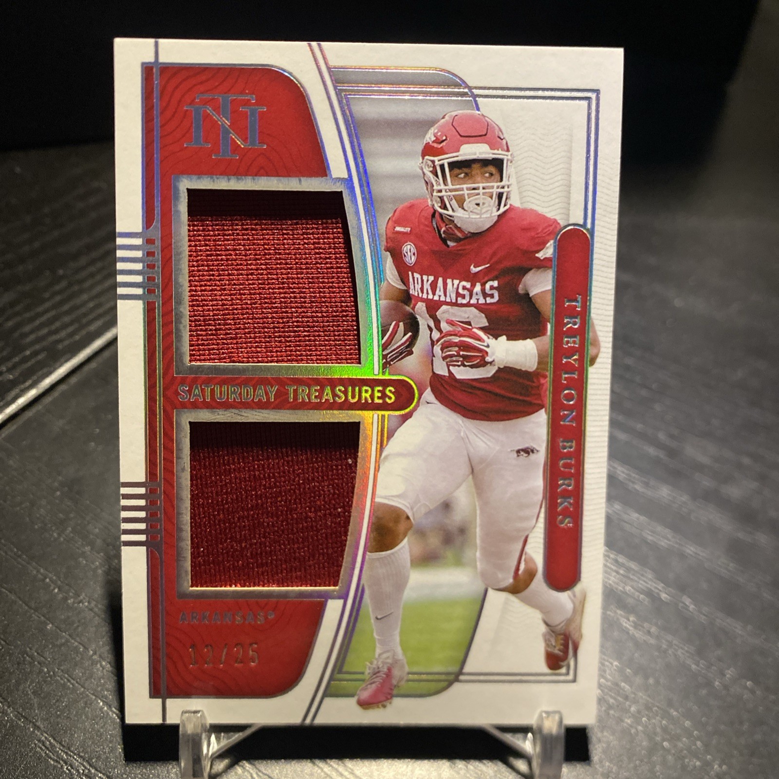 Treylon Burks Panini National Treasures Collegiate Saturday Treasures Memorabilia #STTB Base