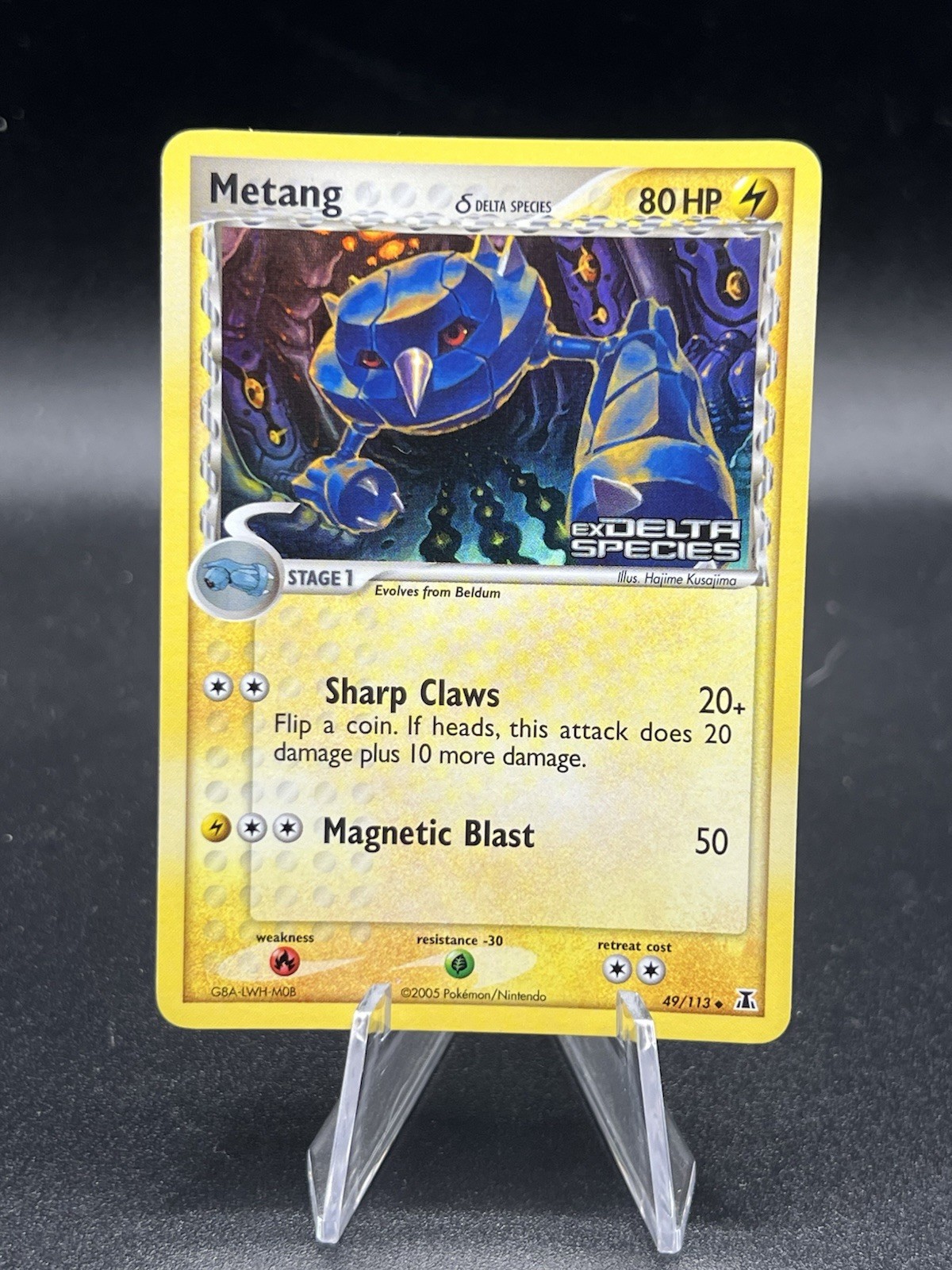 Pokemon Card - Metang 49/113 EX Delta Species - Reverse Holo Stamped  NM ZB1
