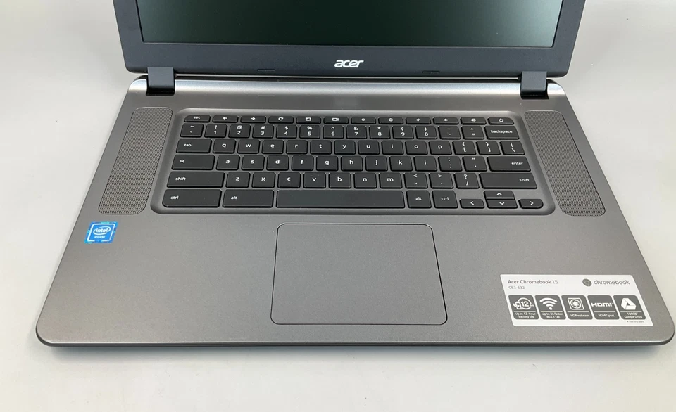 Acer Chromebook CB3-532-C8DF N3060 4GB 16GB BT WiFi 15.6W NX.GHJAA.009 - Image 2 of 4
