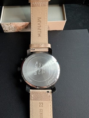 MVMT Element Gunmetal Sandstone 44mm Watch - BATTERY DEAD, Otherwise Functional