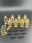 Lego Star Wars Minifigures Battle Droids Lot of 8, Commander, Security, Blasters