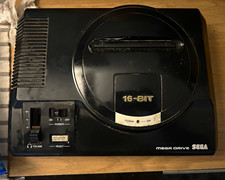 SEGA Mega Drive 16-Bit PAL Home Console Black MK-1601-50 1990 Under 480p