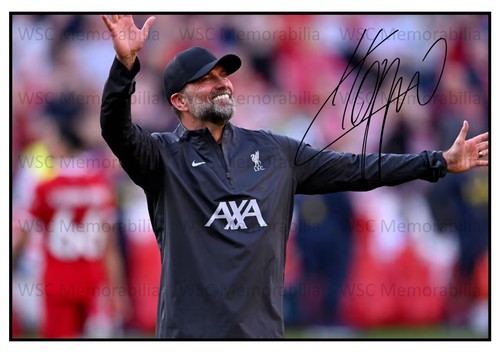 12306. Jurgen Klopp Signed Pictures (A4 Prints) Liverpool Dortmund Mainz