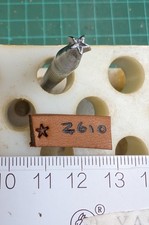 #Z610 SMALL STAR  LEATHER TOOLING STAMP
