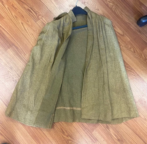 Vintage 1940s 40s WW2 Wool Nurse Military Cloak Cape Uniforms Named