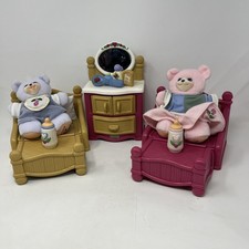 Fisher Price Briarberry Bears TWO Convertible Beds, Dresser  TWO Baby Bears