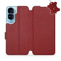 HandyhüLle FüR Honor 90 Lite Mobiwear Case Cover SchutzhüLle Etui Dunkelrot