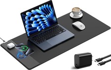 TopMade Wireless Charging Mouse Pad, Gaming Mousepad Home Office Large Desk Pad