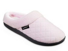 ISOTONER Quilted Signature Slippers Size XL Peony Pink Retail 26