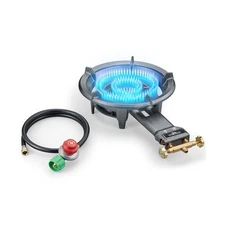 Propane Wok Burner, Cast Iron Single Burner Camping Stove With Regu... Fast Ship