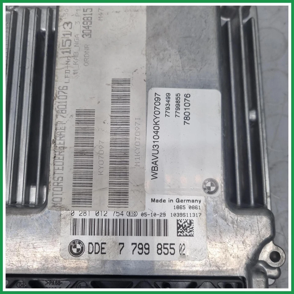 Centralina Iniezione Bosch 0281012754 Bmw Serie 3 E91 Touring DDE779985502 2005  - Immagine 4 di 4