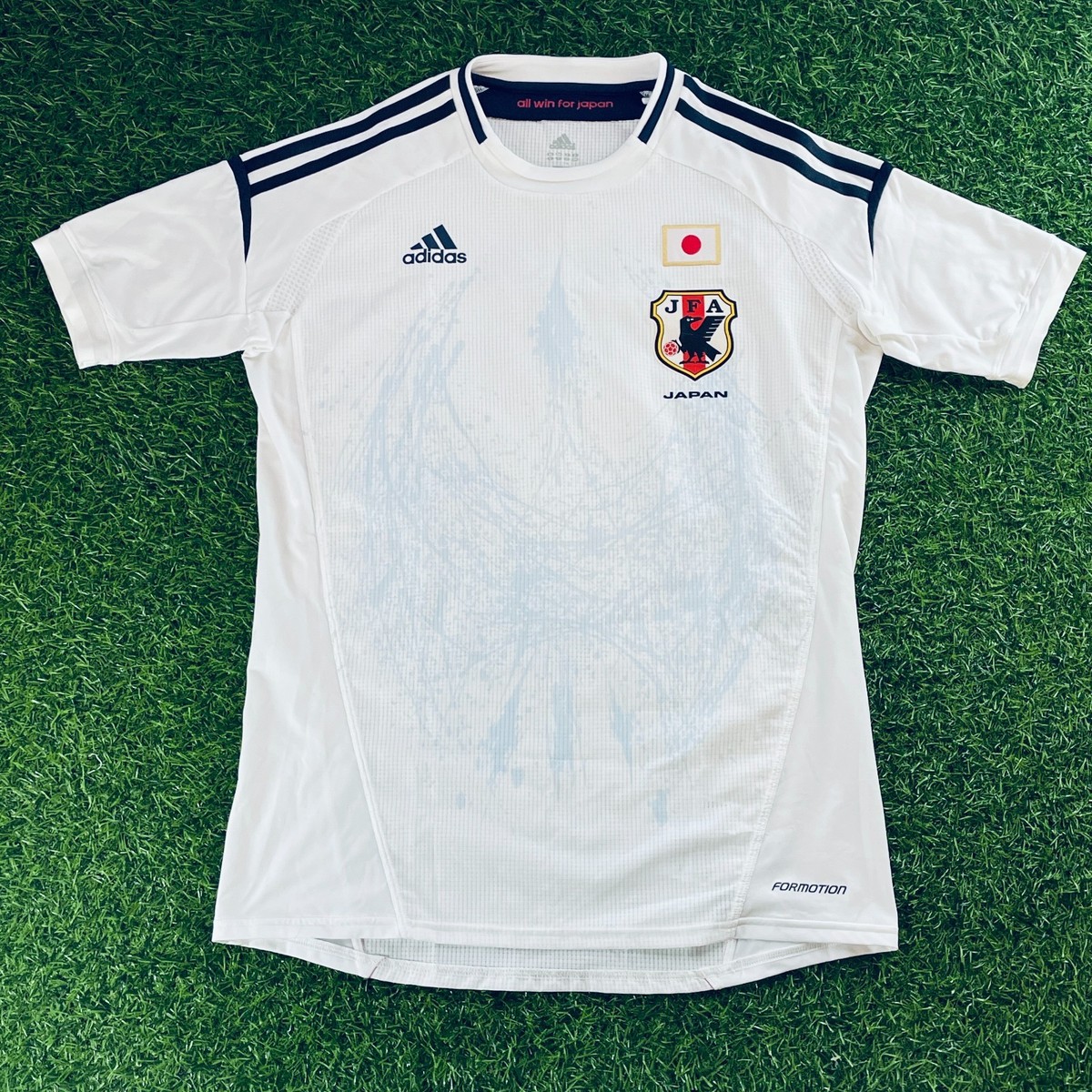  サッカー日本代表 レプリカシャツ ホワイト Japan 2011 2012 Official Jersey Shirt Kit – Player Issue – JPN XL