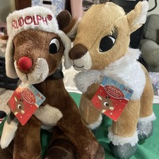 Dan Dee Christmas Rudolph The Red Nosed Reindeer Clarice Plush 12  New w/ tags