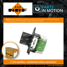 Heater / Blower Resistor fits FIAT GRANDE PUNTO 199 1.9D 2005 on Regulator NRF