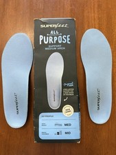 Superfeet Size D All Purpose Medium Arch Insoles Men's 7.5-9 /Women's 8.5-10