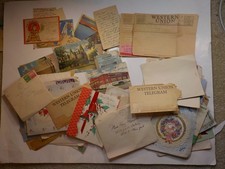 55 WW2 Papers 83rd Armored Soldier And Wife Covers Postcards Lot WW II VTG WWII