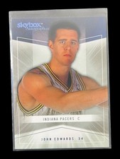 John Edwards 2004-05 Skybox Autographics Blue 034/750 RC #93 Pacers