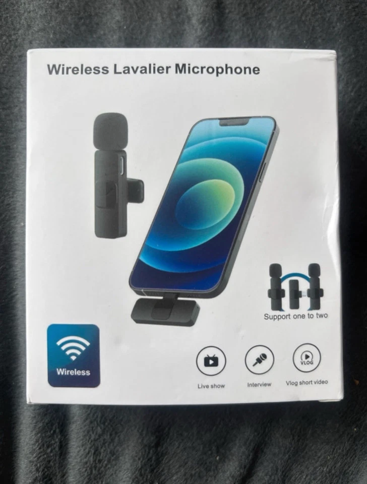 Wireless Lavalier Mikrofon Bluetooth Mini Ansteckmikrofon Handy-Live-Stream