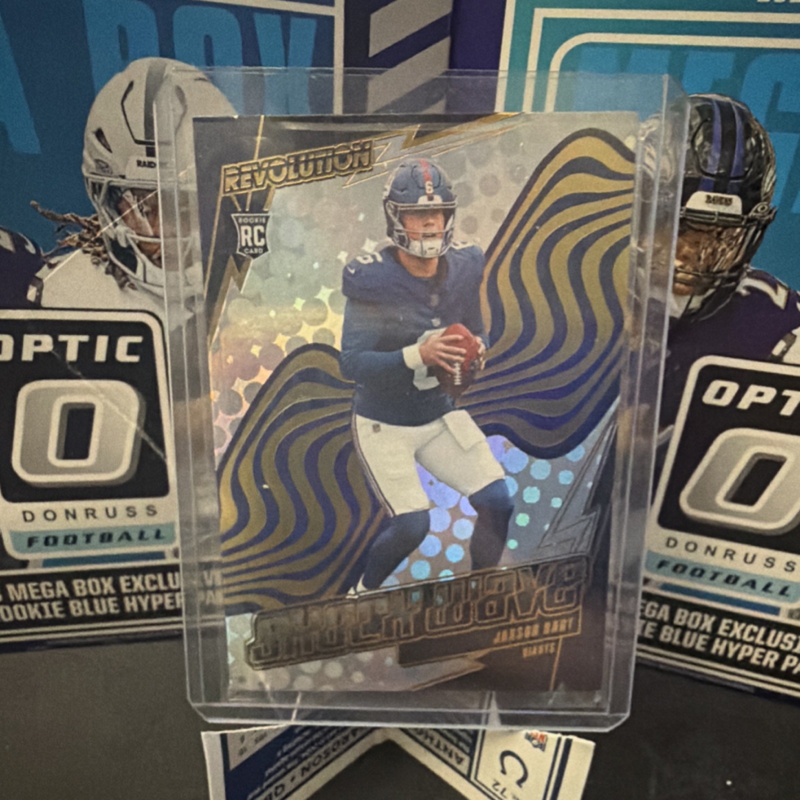 Panini 2025 Revolution Rookie Shock Wave #22 Jaxson Dart Giants