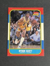 Byron Scott 1986-87 Fleer RC card #99- Los Angeles Lakers