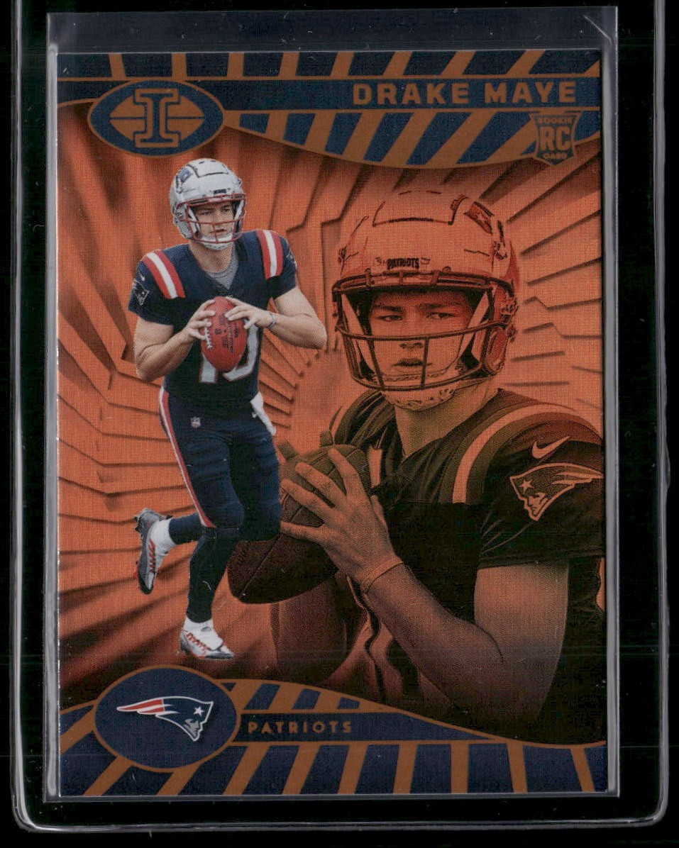 2024 Panini Illusions #59 Drake Maye Orange Rookie RC Patriots