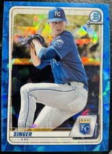 2020 Bowman Chrome Sapphire Brady Singer #BCP-42 Royals, Reds