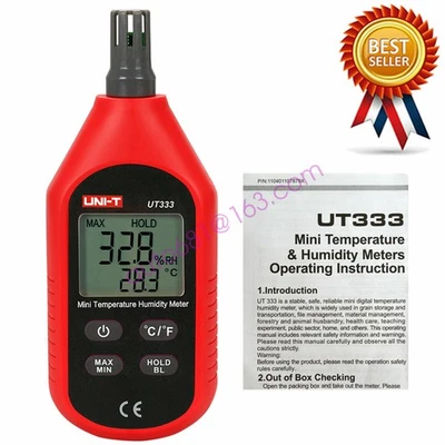UNI-T UT333 Thermometer Digital Mini Temperature Humidity Hygrometer Meter Ne - Image 1 of 4
