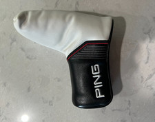 NEW PING white/black/red blade-style putter head cover