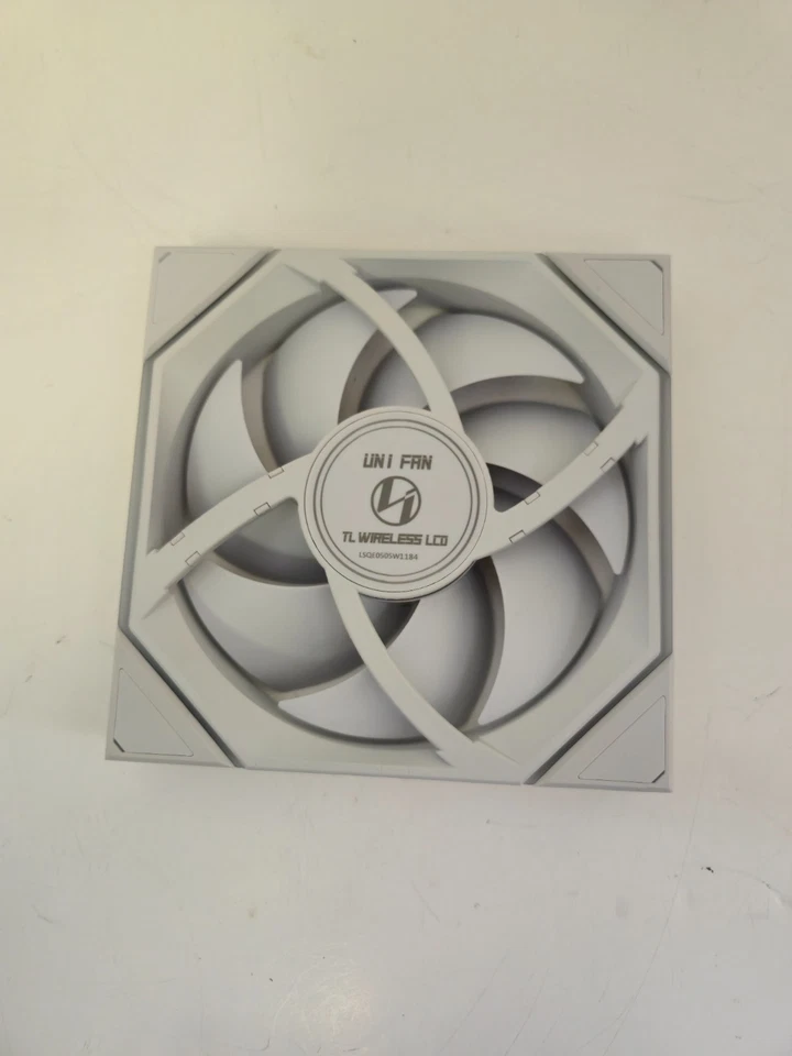 UNTESTED - FAN ONLY - Lian Li Uni Fan TL Wireless LCD 140 Reverse Blade - White - Image 2 of 4