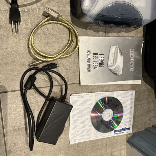 Que! Fire CDRW Firewire External Drive IEEE 1394 W/ Case & Cords 24x10x40x - Bild 4 von 12