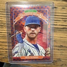 2020 Donruss Optic Diamond Kings Pete Alonso Freedom Prizm #’d  32/45 New York 