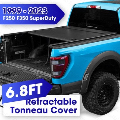 6.8ft Truck Bed Retractable Tonneau Cover for 1999-2023 F250 F350 SuperDuty