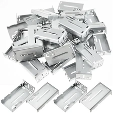 20 Pairs 40 Pcs Heavy Duty Rear Mounting Brackets for Drawer Slide Drawer Run...